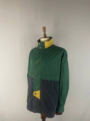 Paul & Shark Mens Sailing Jacket Size XL Green Cotton Long Sleeve Button Hiking