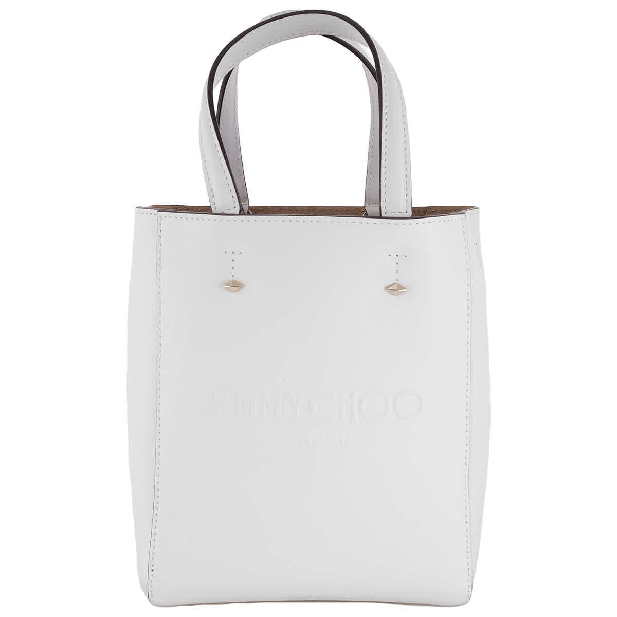 Jimmy Choo Lenny North-South Leather Tote Bag J000170228-LATTE