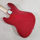 4 String Red Electric Bass Guitar Mahogany Body Maple FretBD Neck White PickGD — photo 5