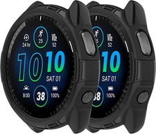 1 Pack Cover for Garmin Forerunner 965 Case Soft TPU Anti-Scratch Bezel Bumper