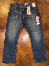 WRANGLER Jeans Size 38 X 30 Men's Five Star Premium Athletic Fit Blue Denim NWT