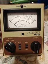 Mirage MP-2 VHF Power/SWR Wattmeter 50-200 Mhz.  Peak or Average power readings.