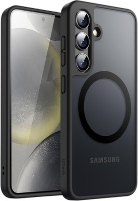 JETech Magnetisch Hülle für Samsung Galaxy S24 5G, Kompatibel - MagSafe(Schwarz)