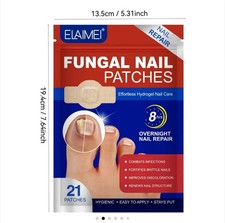 Toenail Antiseptic Patch Long Lasting Breathable Fungal Nail Patches 21 Pcs