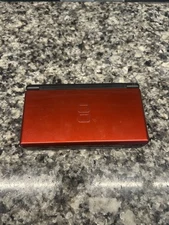 Nintendo DS Lite Crimson Red/Black - Excellent Tested Working USG-001 W/ Stylus