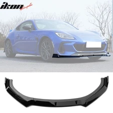Fits 22-25 Subaru BRZ ZD8 JDM 2 Style Gloss Black Front Bumper Lip Spoiler 3PCS