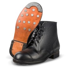 British Ammo Boots - black leather - repro - Size 41
