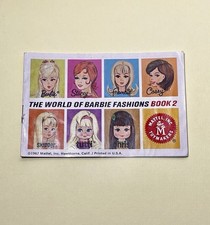 Vintage 1967 Barbie WORLD of BARBIE FASHIONS Book 2 RARE Booklet with TWIGGY 