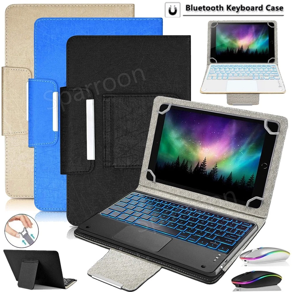 For TCL Tab 11 /TCL Tab 10L Gen 4/3/2 10.1 Universal Case with Touchpad Keyboard
