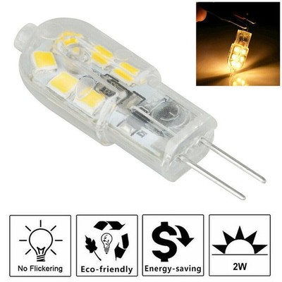 10~100Pcs G4 Bi-pin 12 LED Lamp Light Bulb DC 12V 20W 2835 SMD 6000K White/ Warm