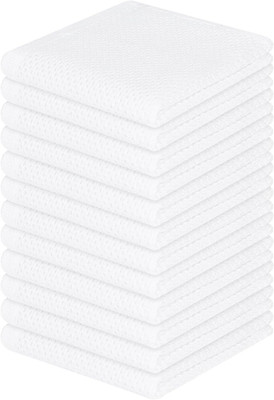 100% Cotton Waffle Weave Kitchen Dish Cloths, Ultra Soft Absorbent Quick Drying 