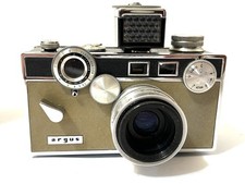 EXC ARGUS " BRICK " 50mm f/3.5 Cintar Rangefinder Camera w/case  light meter