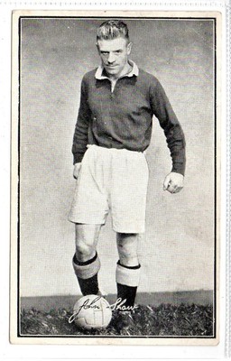 JOHN SHAW, RANGERS F.C.: Fußball Plain Back Postkarte (C90540)
