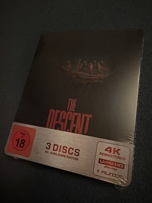 THE DESCENT 4K 3 Disc Blu-Ray STEELBOOK im Plastik Schuber NEU, OVP, OOP 1500 St