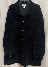 Arizona Jean Company Big Tall 3XL Cotton Jacket Corduroy Black 4pckt NWT Heavy