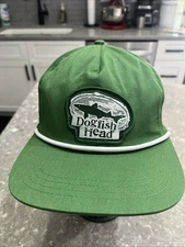 Dogfish Head Brewery Snapback Hat Kelly Green Adult Mens Adjustable Rope Cap