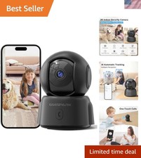 Comprehensive Pet and Baby Monitoring Camera with Night Vision  Motion Tracking