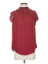 Halston Heritage Women Red Sleeveless Blouse 4