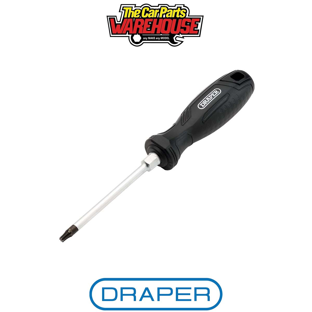 Draper Black Tx-Star® Hard Grip Screwdriver T25 X 100Mm Pk 1 13565 - Image 3