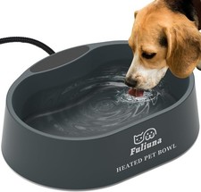 Heated Water Bowl for Dog  Cat, Outdoor Heated Pet Bowl with Anti Chew Cord,...