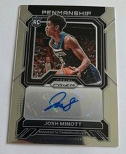 2022-23 Panini Prizm Josh Minott PENMANSHIP Autographs Rookie RC #RP-JMM