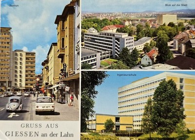 Postcard Giessen Lahn 1960s