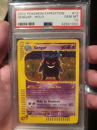 Pokemon Gengar Expedition Holo Rare #13 PSA 10 Gem Mint - Picture 2 of 4