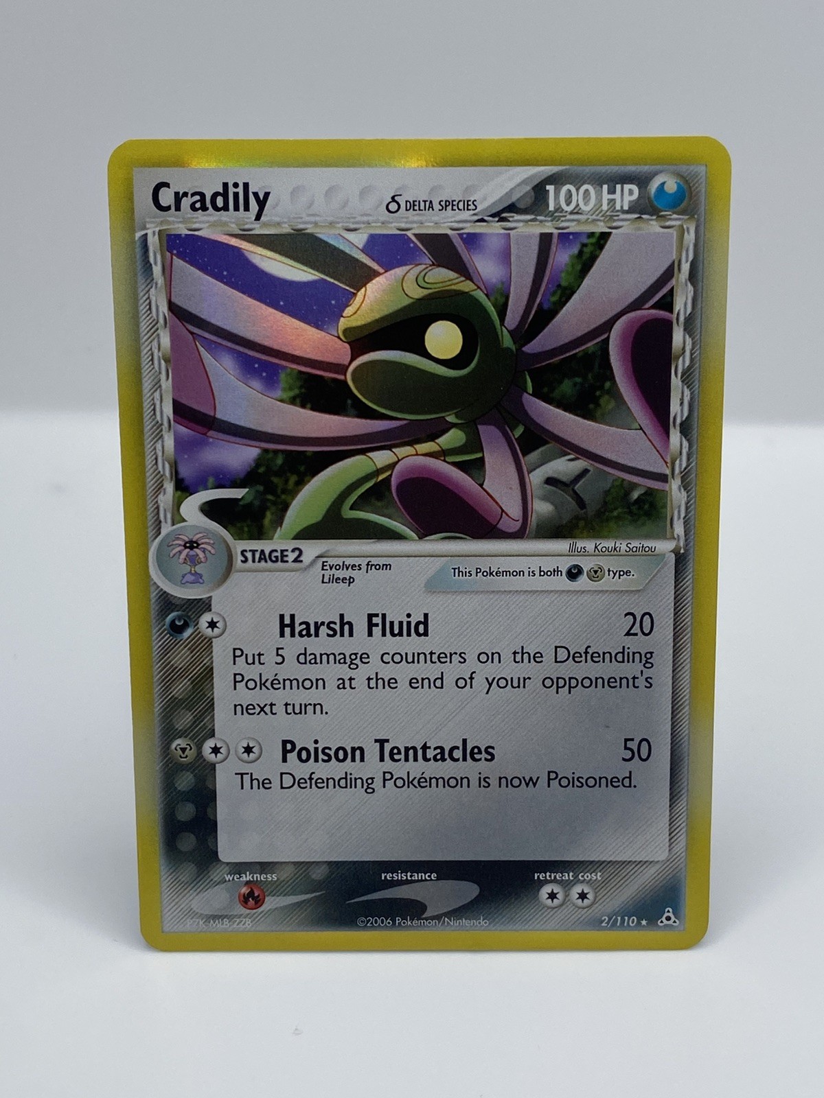 Pokemon TCG Cradily 2/110 Holo EX Holon Phantoms 2006 LP