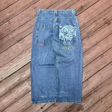 JNCO Tigers Wide Leg Jeans Size 38 Vintage Y2K Denim Y2k Grunge Baggy Loose