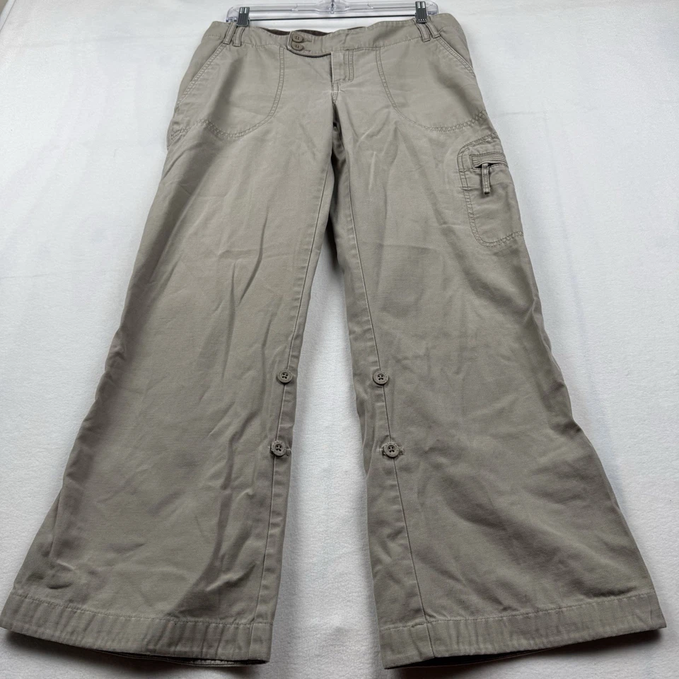Pantalones cargo vintage Y2K The North Face Libra tiro bajo pierna ancha beige tostado 10 Foto 4 de 4