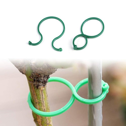 100 Pcs Plant Twist Clip Ties Garden Plant Support Clips Vegetables Tomato Vi...