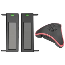 HTZSAFE Solar Wireless Driveway Alarm System- 1/4 Mile Long Transmission Rang...