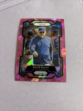 2024 Prizm Baseball Pink Cracked Ice #134 Bruce Bochy Texas Rangers