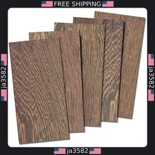 Wenge Wood Veneer Sheets 1/8" Thick, 4x8" Craft Planks for DIY Decor