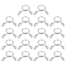 Fuel Line Hose Clips, 30Pcs 7mm 304 Stainless Steel Tubing Spring Clamps