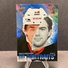 2025-26 Upper Deck #P-50 Nico Hischier UD Portraits
