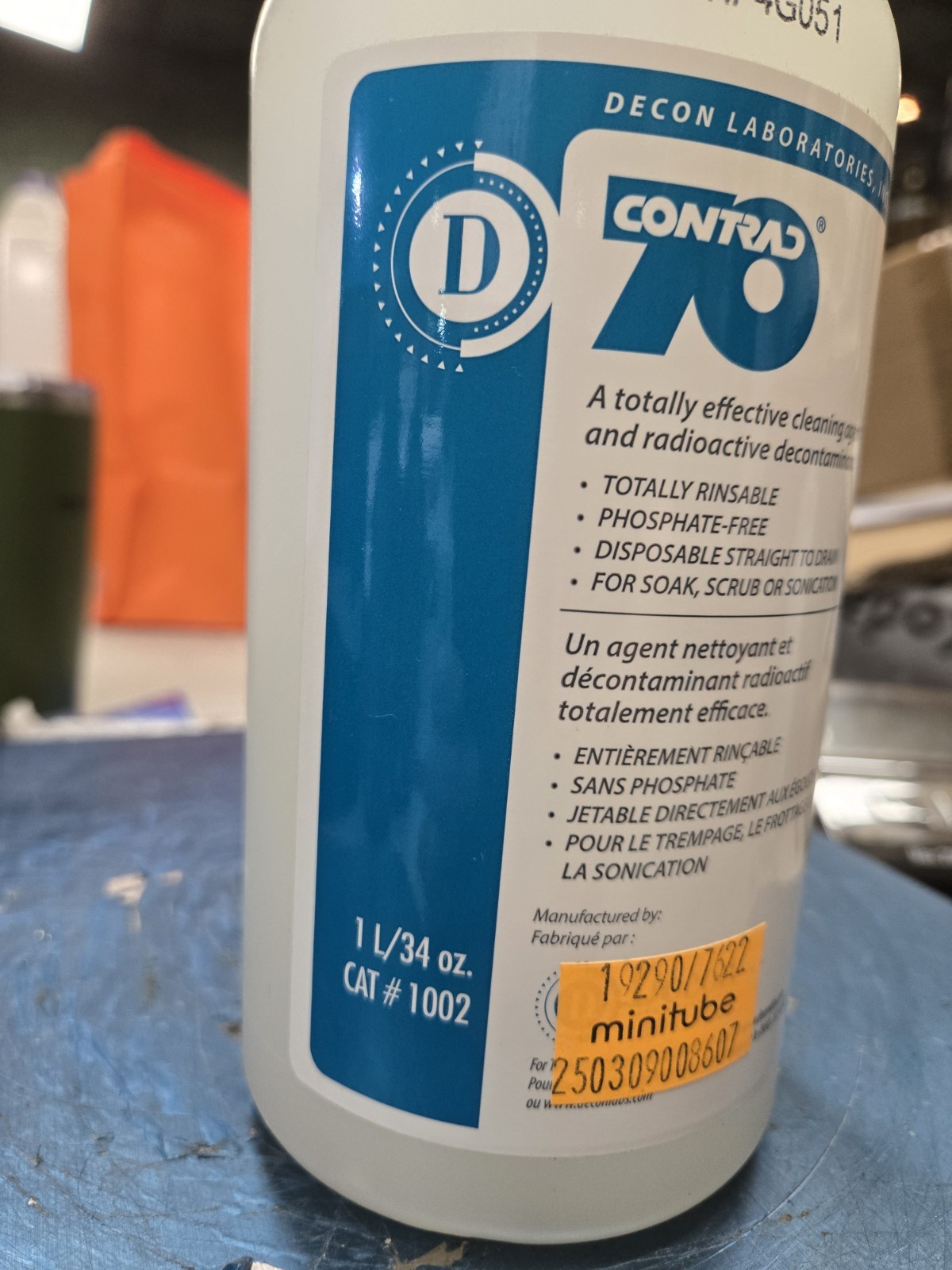 Decon Laboratories Contrad 70 Cleaning Agent- 1L Bottle