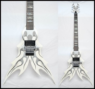 B.C.Rich DRACO GHOST WHITE Rare Model 2008