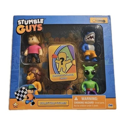 Scopely Stumble Guys Ms Stumble/Megalodon/Leonidas+ Alien 5pk Figures New