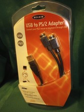 NEW Belkin USB to PS/2 Adapter MOUSE or KEYBOARD Plug-and-Play