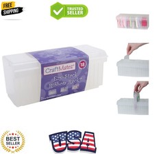 Bead Organizer and Plastic Storage Containers for Crafts, Buttons, Pins and M...