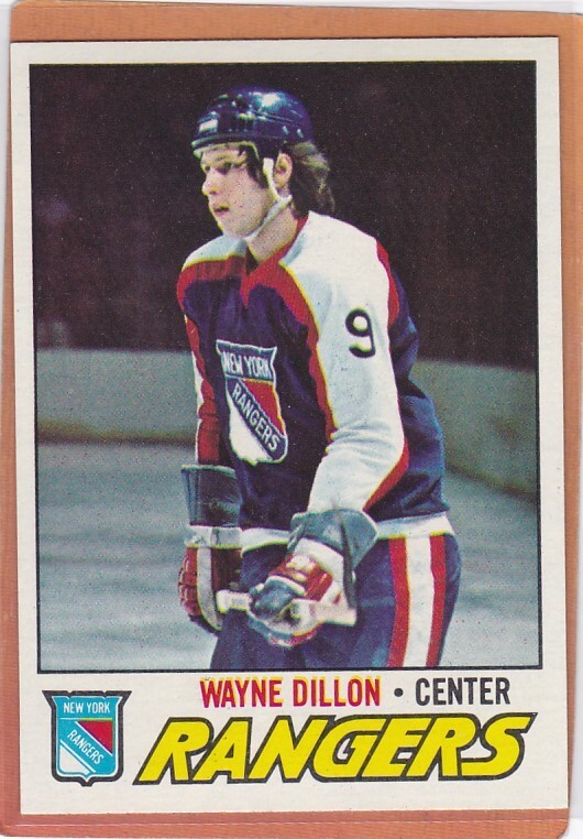 1977-78 TOPPS HOCKEY WAYNE DILLON #166 RANGERS NM/NM+ *A10819
