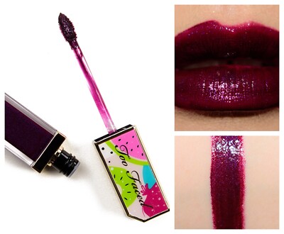 TOO FACED TUTTI FRUTTI JUICY FRUITS COMFORT LIP GLAZE WHO GIVES A FIG?