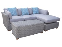 Signature Rattan Key Largo 3 Piece Seating Group With Cushions on sale Signature Rattan Key Largo 3 Piece Seating Group With Cushions on sale