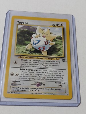 Togepi Black Star Promo #30 Pokemon Card NEAR Mint | eBay