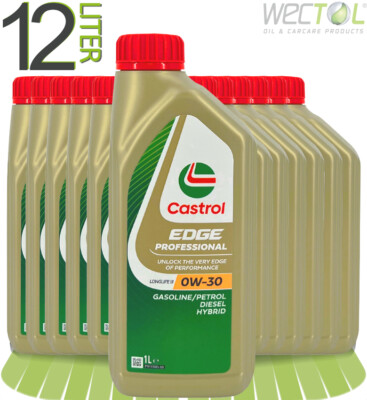 12 Liter Castrol Edge Professional Longlife 3 0W-30 für viele VW Audi Skoda Seat