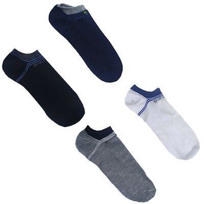 HERREN SOCKEN SET NIEDRIGER KRAGEN SPORT BAUMWOLLE GEMUSTERT SCHMALE STREIFEN GR. 40-46