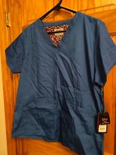 Scrub top royal blue L