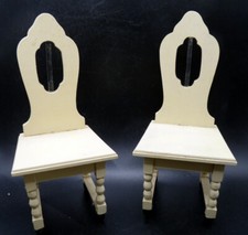 Antique German 2 CHAIRS Large Scale Dollhouse Miniature