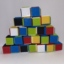 Infantino Press Stay Sensory Blocks for Babies Age grade 6m , 24-Piece Set